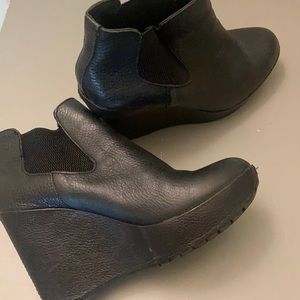 Black Booties Platforms